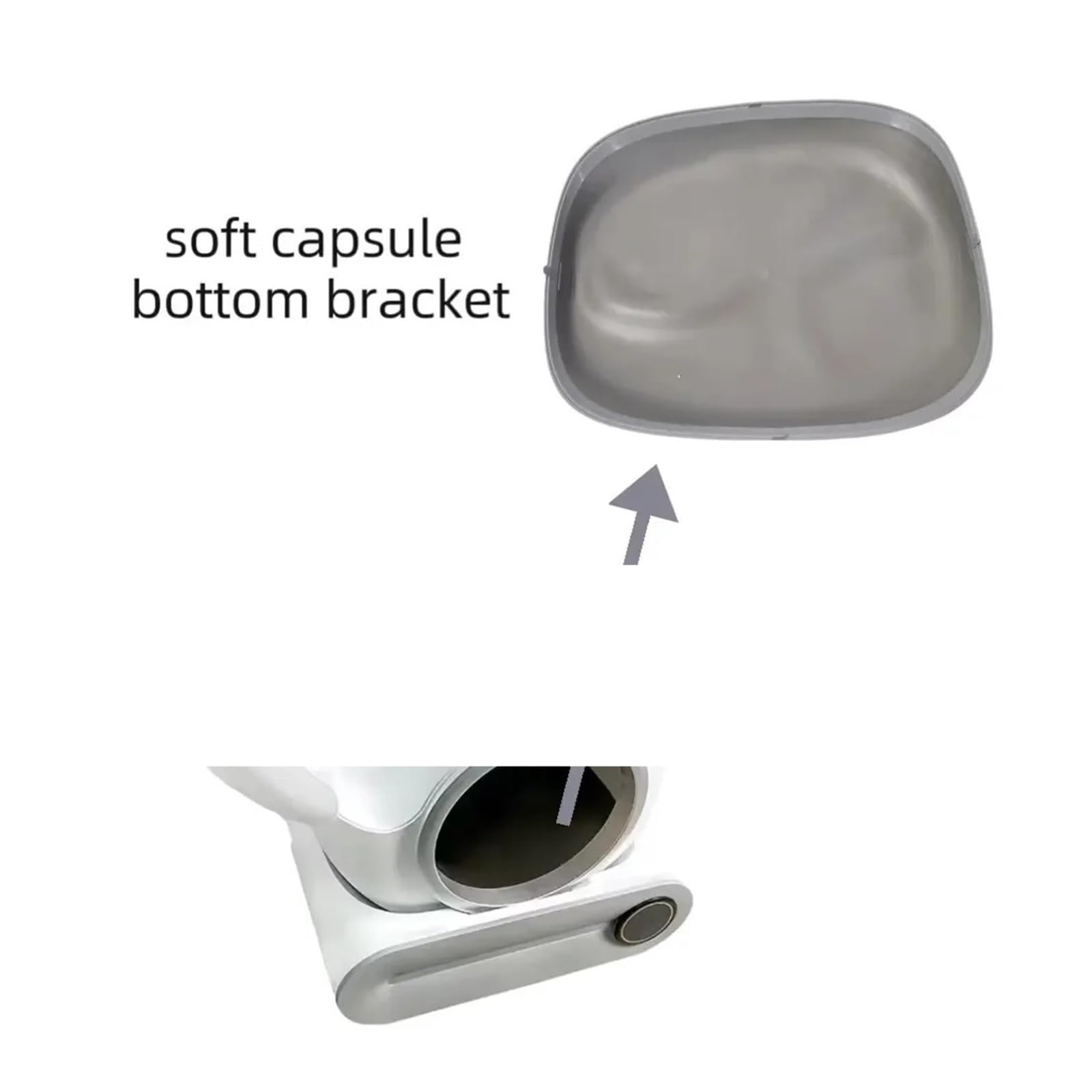 Generico Tappetino Inferiore in Silicone per lettiera Automatica