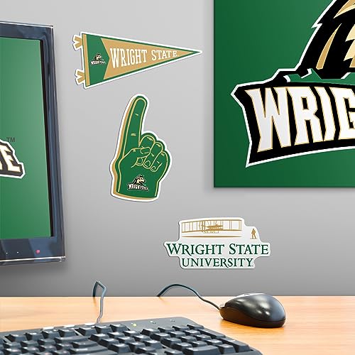 Image of Wright State University 8ct Vinyl Large Deluxe Stickers Variety Pack - Laptop, Water Bottle, Scrapbooking, Tablet, Skateboard, Indoor /Outdoor - Set of 8
