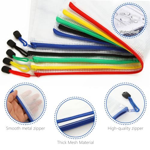 Pochette document A3 plastique transparent avec fermeture eclair pour classement - 5