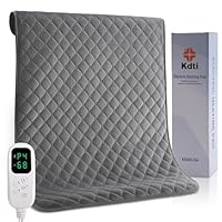 Kdti Heizkissen mit Abschaltautomatik, 60 x 80 CM Schnell Tiefenwärme Elektrische Wärmekissen mit Extra weiches Flanell für Rücken Nacken Schulter Bauch Machine Washable