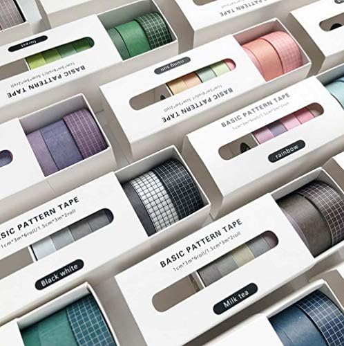 8 Rolls of Paper Tape DIY, Soft Decorative Tape for Crafts, Gift Packaging, Scrapbooking Supplies (Green)