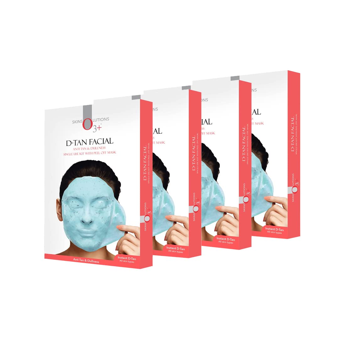 O3+ D-Tan Facial kit for tan removal & brightness for tanned & dull skin 180g ( Pack of 4)-image-39