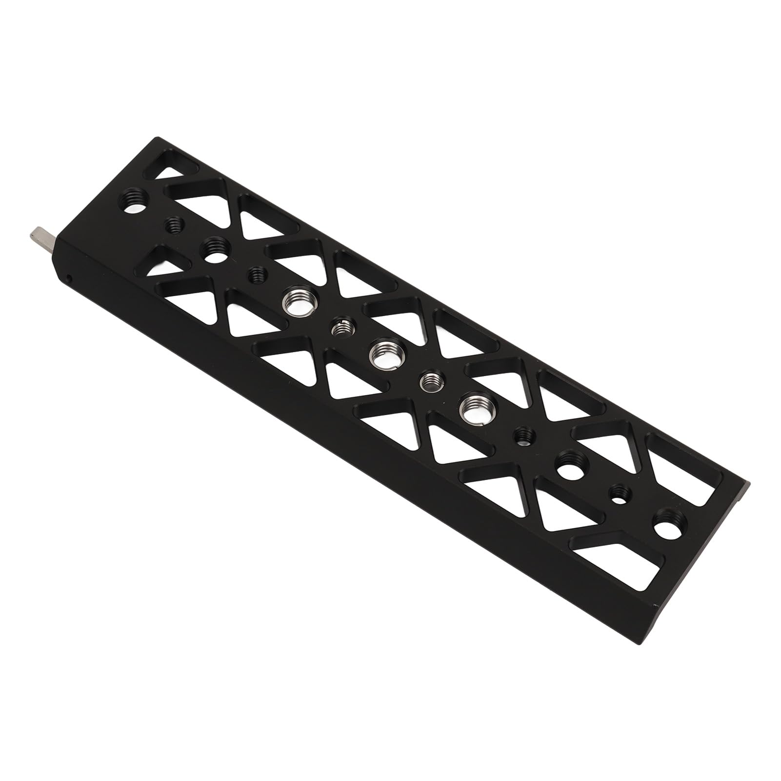 Piastra a coda di rondine per Arca 8in 1/4 3/8 fori filettati piastra base treppiede a coda di rondine in alluminio a sgancio rapido per per gabbia fotocamera BMPCC4K6K A7S3JTZ
