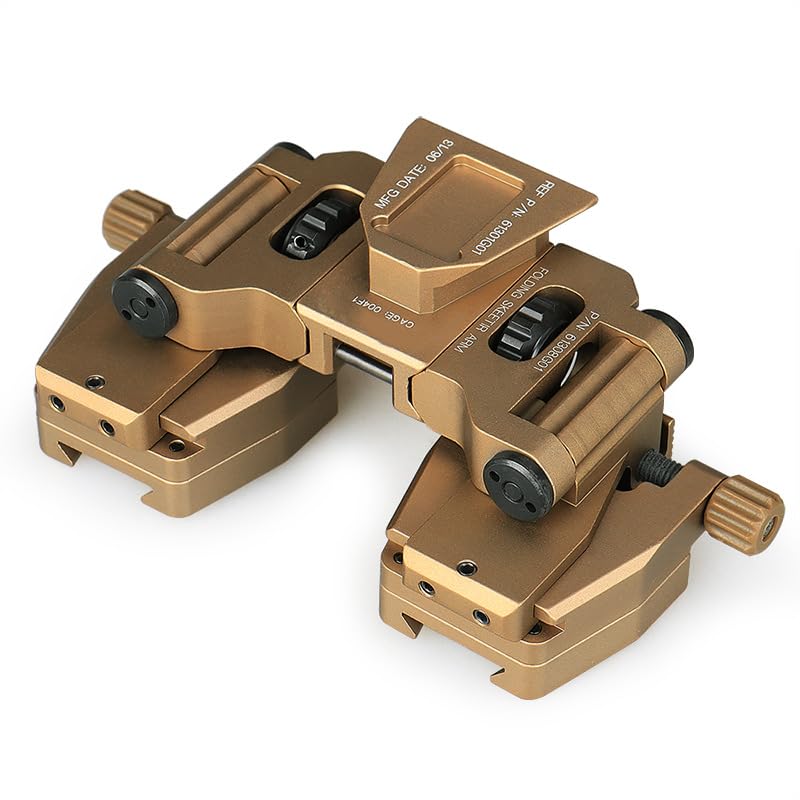 Tactical Aluminum Alloy Binocular Bridge Folding Arm Mount Bracket for PVS14 Dual Night Vision Mount