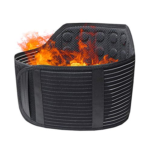 ZFF Ajustable Soporte Lumbar Cinturón 21 Imanes Turmalina Auto-Calentamiento Espalda Baja...