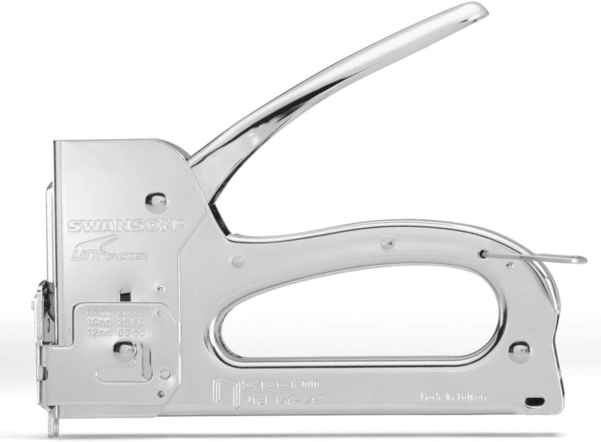Swanson Tool Swanson STA753BC Unitacker 3 in 1 Multi Function Steel Staple Gun; Works with Light Duty (JT21) Staples and Can Be Used 3 Different Ways - Ships with 100 Staples