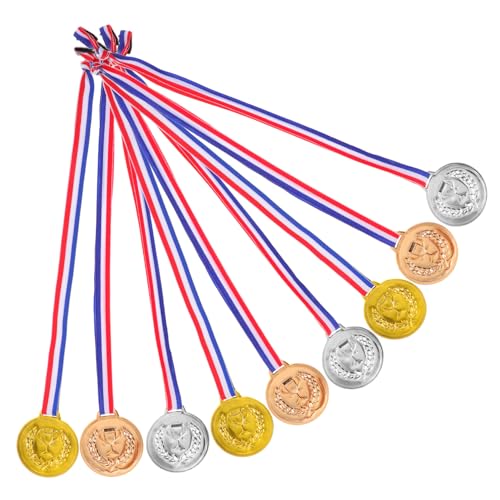 TOYMYTOY 9個 用スポーツメダル 金銀銅メダル 吊り下げ可能 インセンティブ用パーティーゲーム賞品 おもちゃとしても使える軽量デザイン