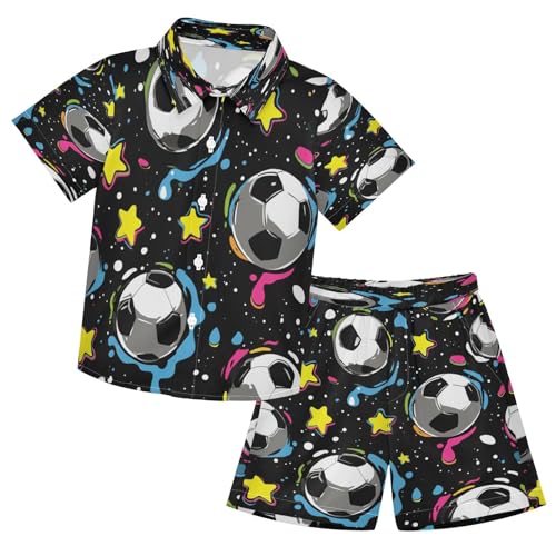 Image of Boccsty Ice Cream Drip Boy Summer Shorts Sets Hawaiian Toddler Boys T-Shirt & Pants 2 Pcs 3T-10T