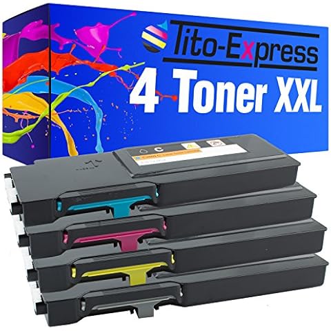 Tito-Express PlatinumSerie 4 Toner XXL kompatibel mit Dell C2660 C2660DN C2665DNF Cover