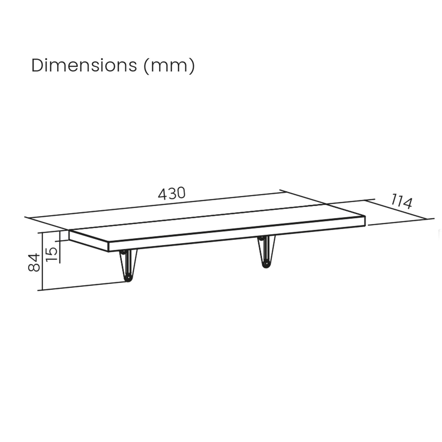 Maclean MC-331 Zestaw Półek Ściennych, Obciążenie 8 kg Każda Półka, Minimalistyczny Design, Salon, Biuro, Kuchnia, Wisząca Półka na Książki, Zdjęcia, Dowolne Łączenie (18)