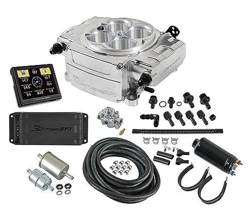 Holley Sniper EFI 550-510-3PK Sniper 2 EFI - Shiny - Inline Pump - With PDM - 3.5 in. Screen