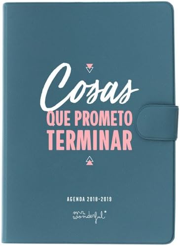 Mr. Wonderful – Classic Small Year Planner 2019 Daily – Things That Promise to Finish