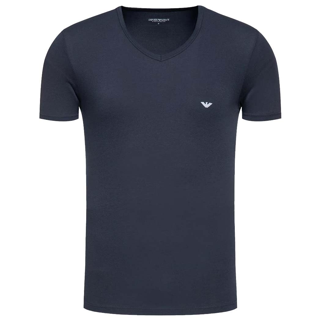 Emporio Armani 2-pak T-shirt z dekoltem w serek Mężczyźni Core Logoband 2-pack T-shirt