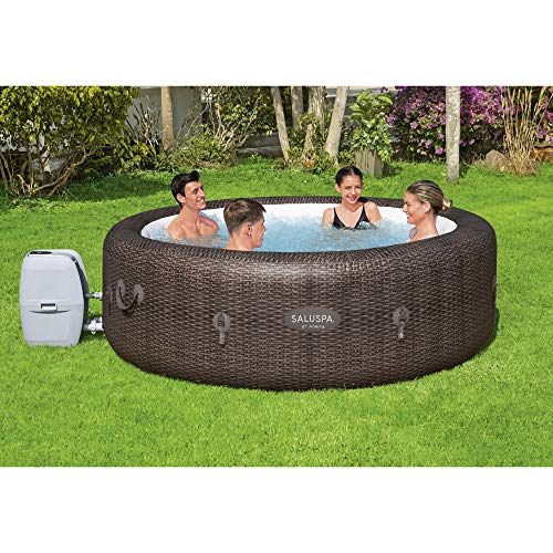 Bestway St. Moritz SaluSpa 2 to 7 Person Inflatable Round Outdoor Hot Tub with 180 Soothing AirJets, Filter Cartridge… - Image 4