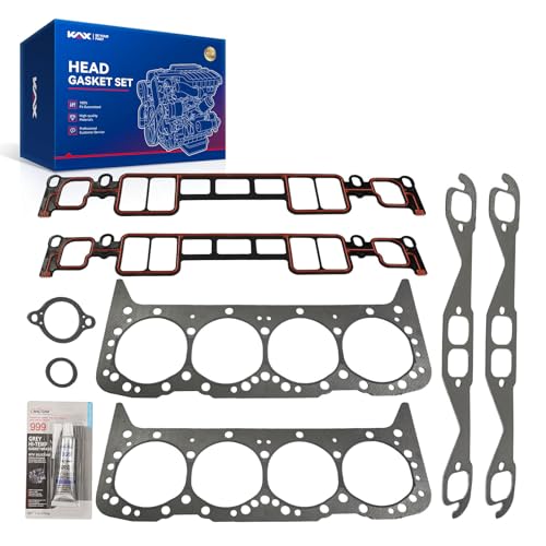 Image of KAX Head Gasket Set Fit for Mercruiser, Volvo Penta, Crusader, Marine, Engine Cylinder Head Gasket Kit, 27-75611A03, 27-75611001