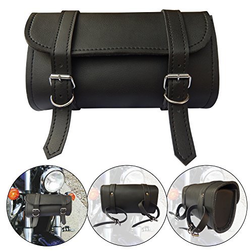 ARD CHAMPS Motorcycle Tool Bag Handlebar Saddle Bag PU Leather Storage Tool Pouch