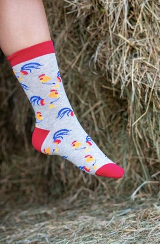 Image of WHD Chicken Crew Socks for Women & Men