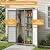 Outdoor Storage Cabinet with Shelves, Lockable Garden Shed, Wood & Plastic Weatherproof Outside Tool Cabinet for Patio, Backyard, Balcony White