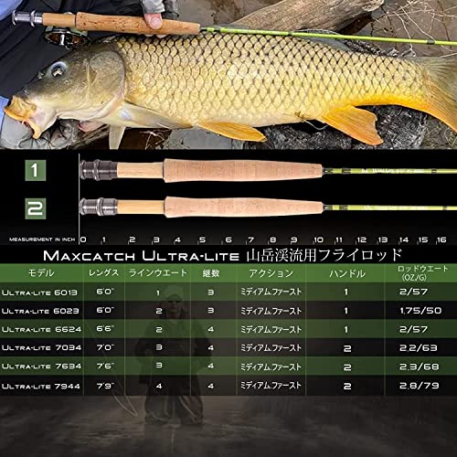 M MAXIMUMCATCH 山岳渓流用フライロッド セット 新品 M MAXIMUMCATCH Maxcatch Ultra-lite 山岳渓流用フライ