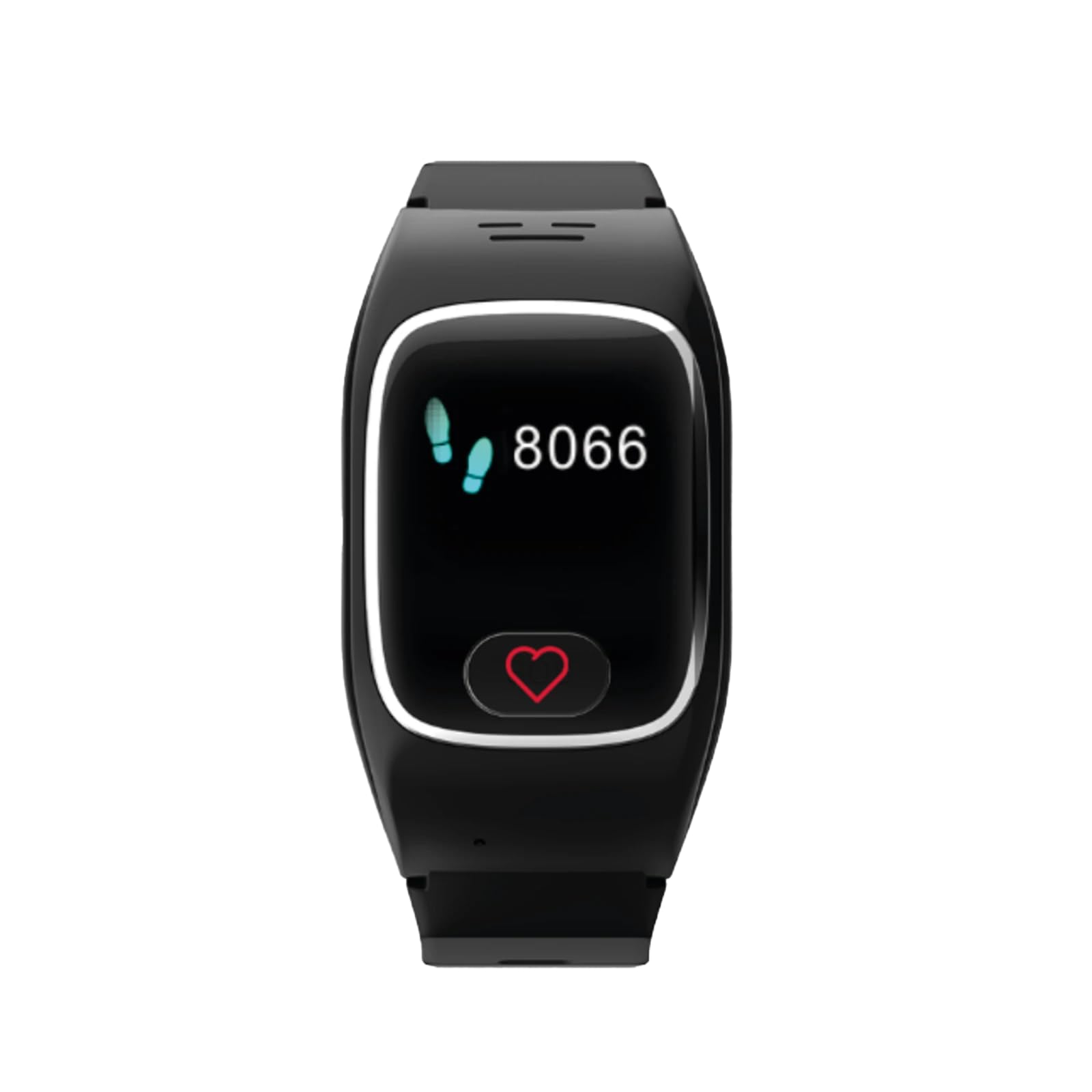 James B8 Notruf mit Ersatzarmband & Sicherheitsuhr für Senioren – GPS, Sturzerkennung, SOS-Knopf, Pulsmessung, Gesundheitsfunktionen, Familien-App, lauter Alarm – Schwarz – inkl. SIM