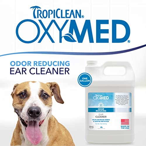 TropiClean-Oxymed-Cat-Dog-Ear-Cleaner-Solution-Care-Solution-for-Pet-Ears-Suitable-for-Dogs-Cats-1-Gallon - Cucciolini Doodles   TropiClean-Oxymed-Cat-Dog-Ear-Cleaner-Solution-Care-Solution-for-Pet-Ears-Suitable-for-Dogs-Cats-1-Gallon