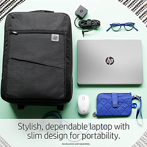 Image of HP Premium Laptop, 14 inch HD Display, Intel Pentium Quad-Core Processor, 8GB RAM, 128GB SSD, Webcam, HDMI, Bluetooth, Wi-Fi, Windows 10 + One Year Office 365 Wireless Mouse Bundle