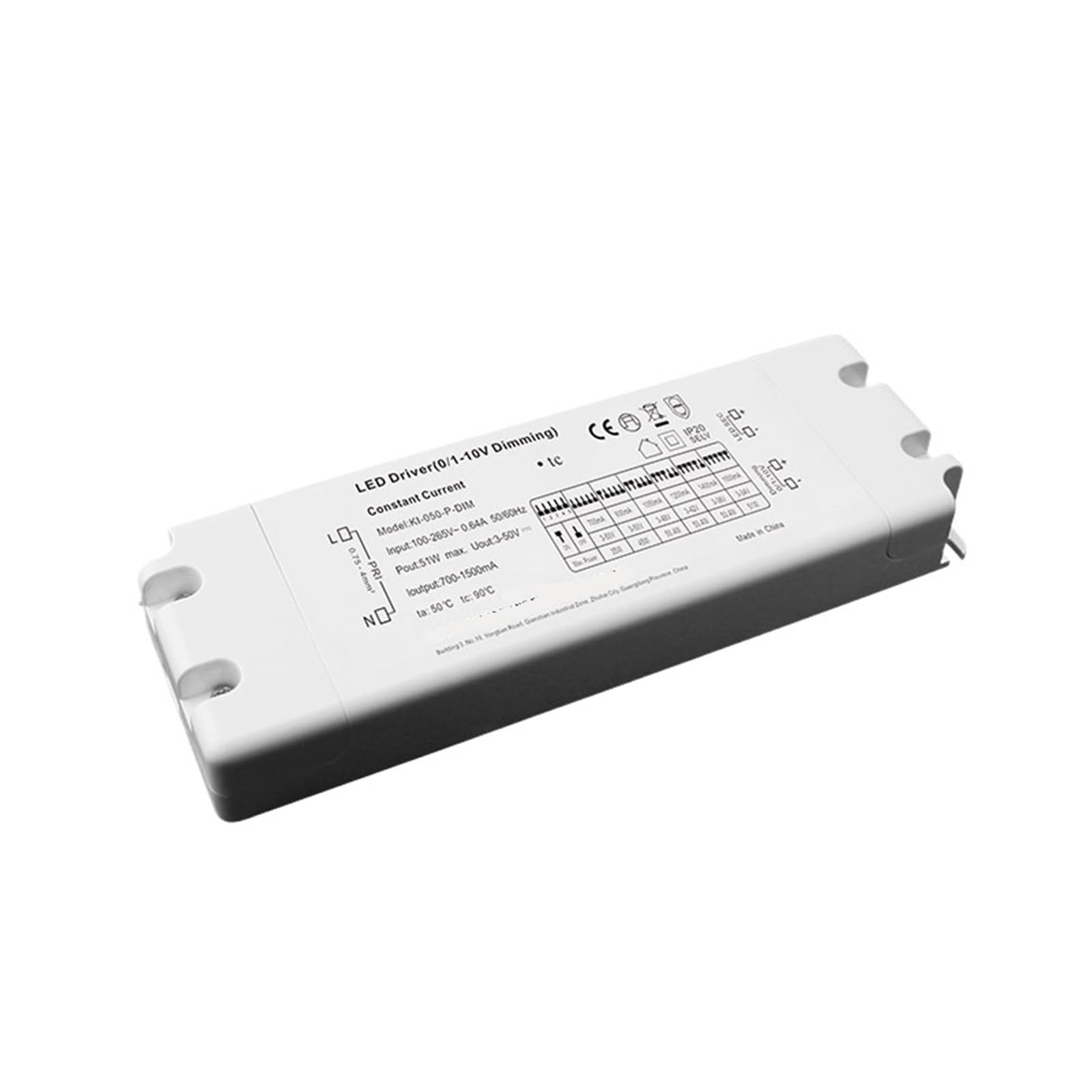 PWANUIGTE KI-20W-200W-PA-DIM Constant Current Moisture-Proof Power Supply Without Main lamp Downlight led Driver(50W)