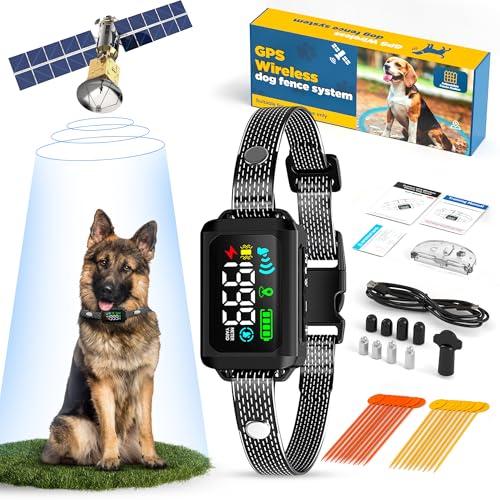 La Onirique Lux Living DOG FENCE Training Collar, Gps Dog Collar Fence System Range 99 To 6600 Feet Ipx7 Water Proof Dog Fence Outdoor cover