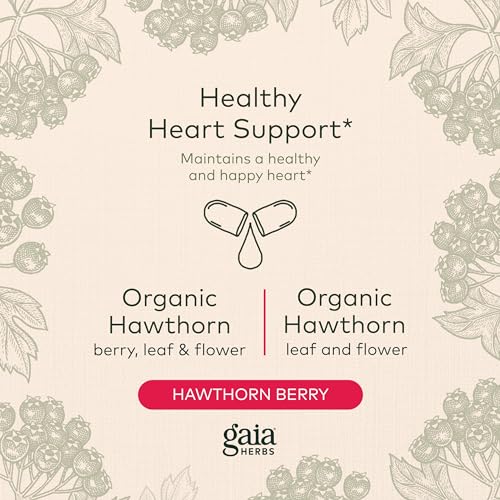 Gaia Herbs 0751063400008 Hawthorn Supreme - Hawthorn Berry Supplement To Support Heart Health - For Use At Every Age And Stage To Sustain And Support The Heart - 60 Vegan Liquid Phyto-Capsules thumb #2