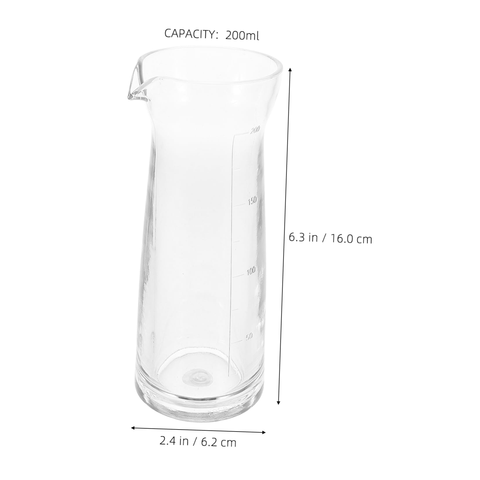 PRETYZOOM Modern Design Acrylic Beverage Pitcher Single Serve Wine Decanter for Bars Ktvs Restaurants and Parties 200ml