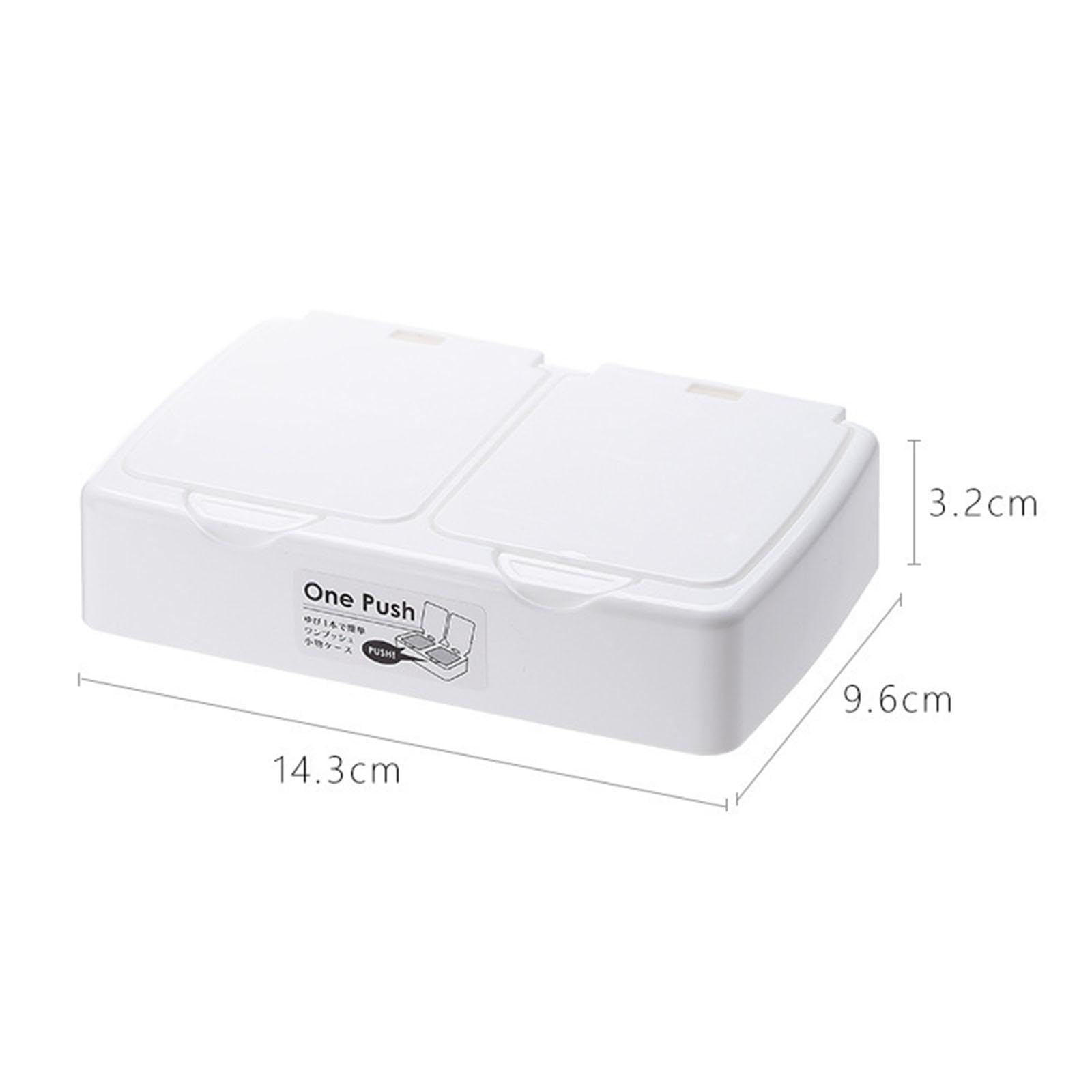 CALANDIS™ Wet Tissue Holder Dustproof Cover Desk Storage Box Large Capacity Napkin Box 14.3x9.6x3.2cm | Storage Boxes | Home Organization | Household Supplies & Cleaning 1