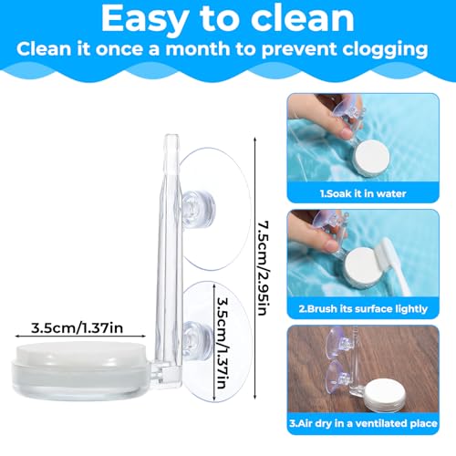 Image of Aquarium Air Stone 1.4 Inch Fish Tank Air Stone Kit Super-High Dissolved Bubbler Airstone for Aquarium Fish Tank(Pump and Tubing Not Included)