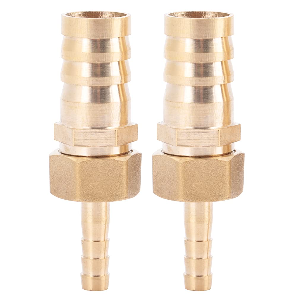 Brass Fitting Hose Barb Tail Reducer Reducing Plug Connector(6-14mm)