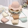 Summer Straw Hat Bag Set, Cute Wide Brim Floppy Be... #4