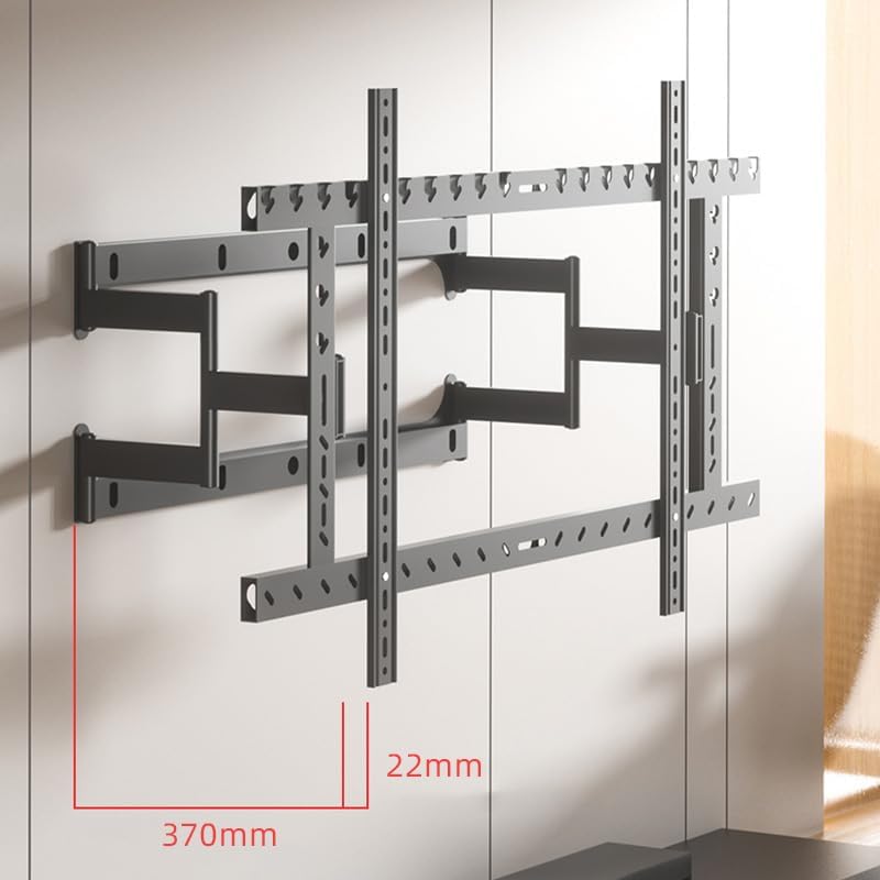 Miniatura 6 de 98 Heavy Duty 75 85 86 100 110 120 pulgadas Soporte de pared para TV delgado y extra grande empotrado para plano y curvo, brazo extendido, soporte