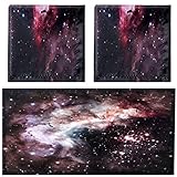 Hortsun Pack of 2 Fluorescent Light Covers 4 x 2 Feet Magnetic Ceiling Light Cover Room Supplies for Home Office(Star Cluster)