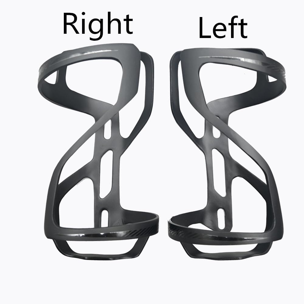 Portabidon Bicicleta Portabotellas de Fibra Carbono for Bicicleta montaña, portabotellas for Carretera, Apertura Izquierda/Derecha(2pcs Left Opening)