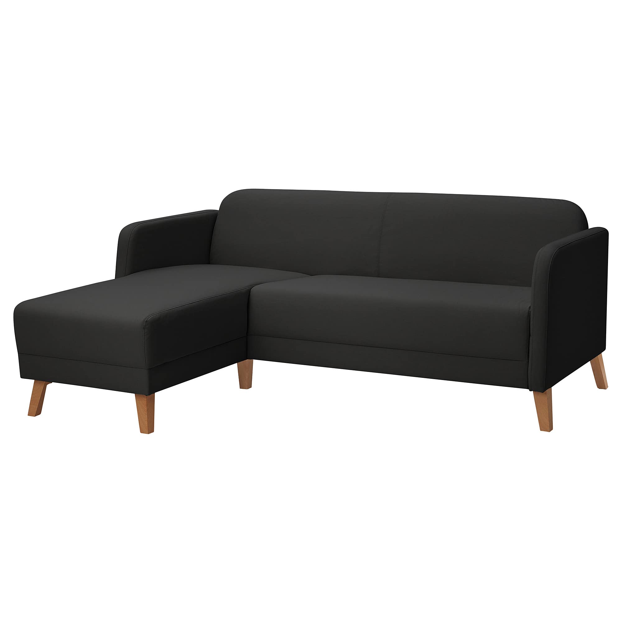 IKEALINANÄS 3-seat Sofa, with Chaise Longue/Vissle Dark Grey