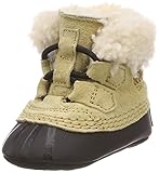 Sorel Unisex Baby Krabbelschuhe CARIBOOTIE, Beige (Curry)/Schwarz, 16 (US 1)