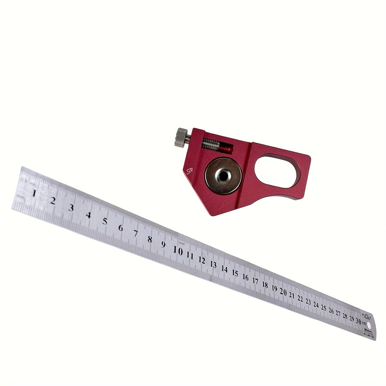 Thatiarry Steel Ruler With Elo Aluminium Measuring Ruler Tool Suitable For Woodworkers & Diyer Enthusiasts Crafting And Construction Tasks Measuring Tool