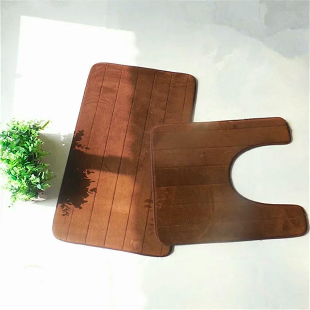 2 Stück/Set Memory Foam Badematte Teppich, Moderne Boden Anti-Rutsch Badezimmer Teppiche Teppichmatte, Teppich Badezimmer, Toilettenmatte, tapete alfombras