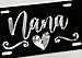 Engraved Nana Grandma Car Tag Diamond Etched Aluminum Metal License Plate Gift