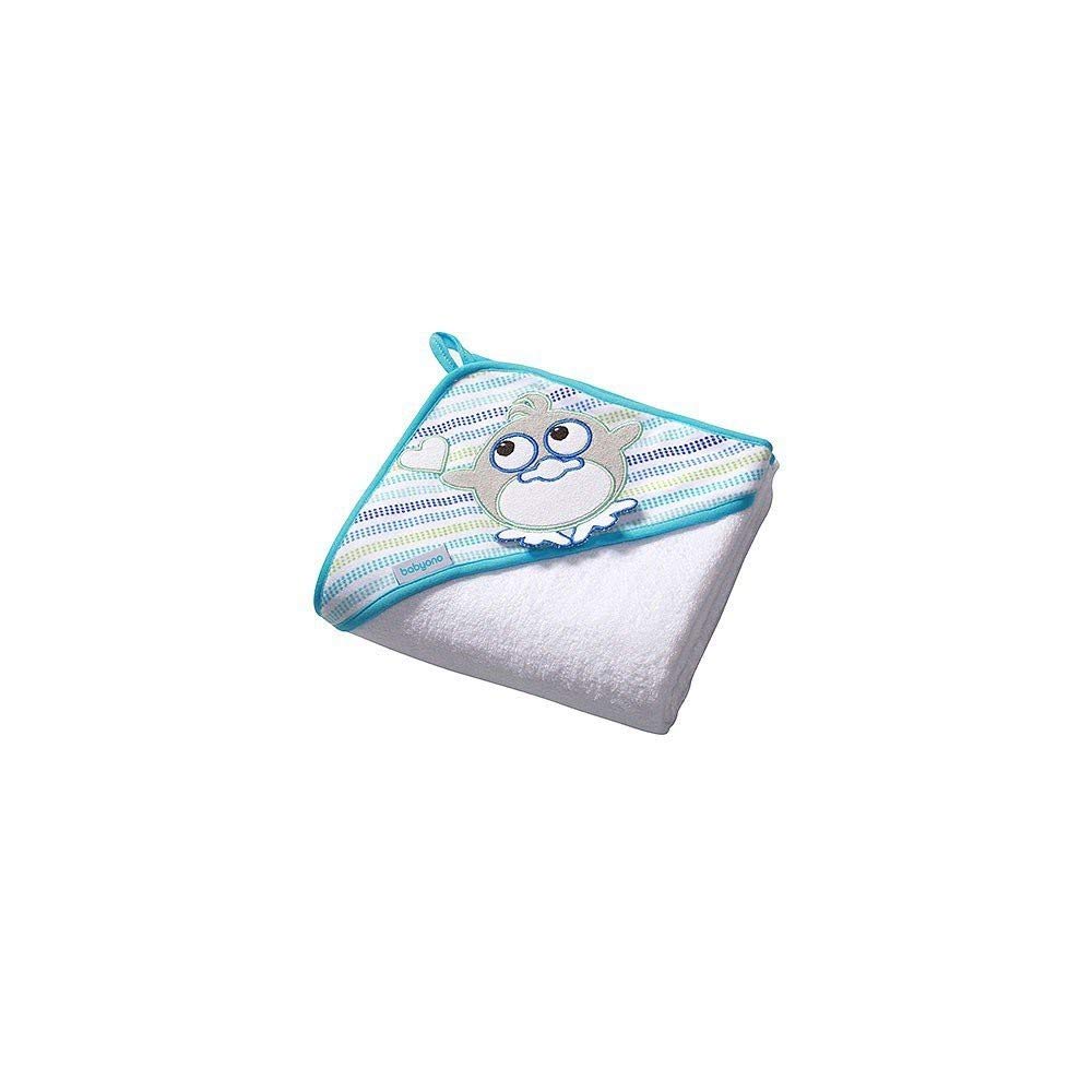 Baby Hooded Bath Towel, Owl, Bear & Co, 100 x 100 cm