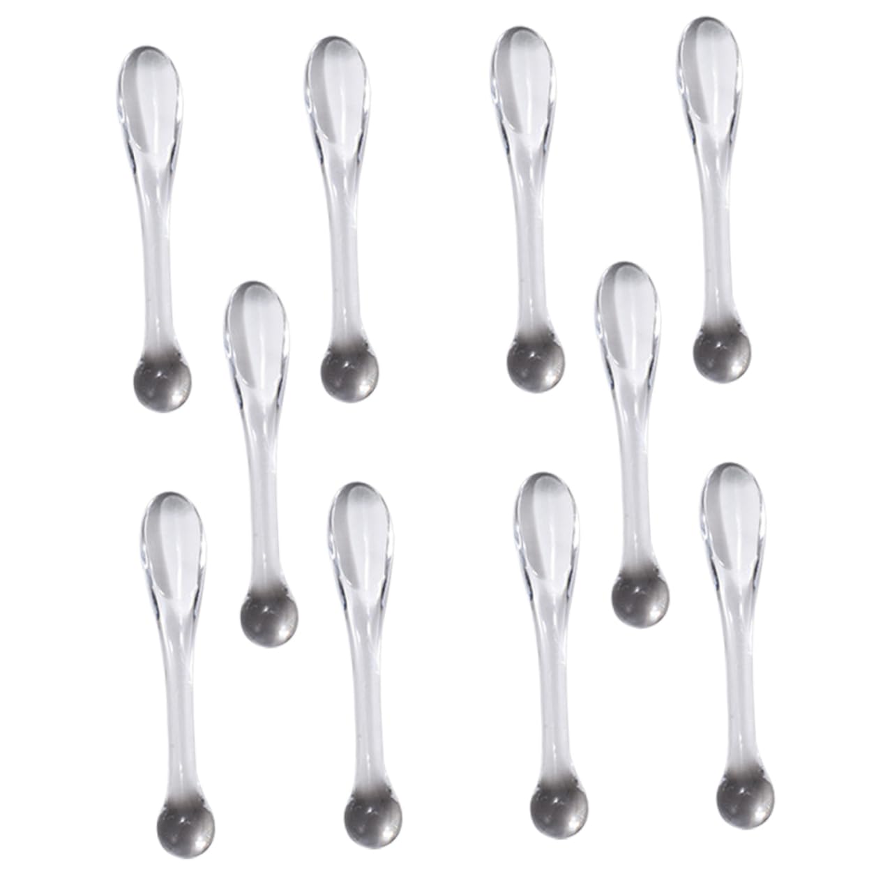 Beatifufu 10pcs Mini Cosmetic Spatula Makeup Scoop Spatula for Skincare Travel Lotion Applicator