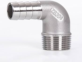 Amazon.co.jp: ステンレス鋼エルボ、1/8 