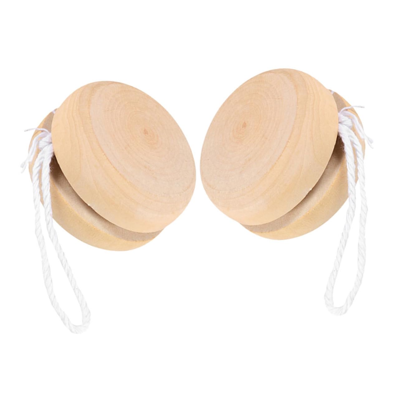 Veemoon 2Pcs Wooden Yoyo for Unfinished Wood for Beginners Auto Return Design for Birthday Party Favors and DIY Graffiti Decor Unique Craftsmanship and Versatile Use