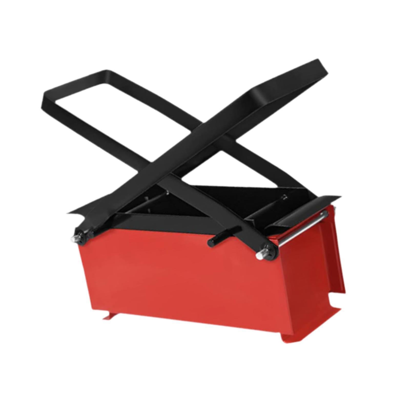 Piccola macchina per bricchette di giornali, prodotto pratico ed efficiente per creare blocchi di carta compatti per riscaldare ovunque. Macchina per pressatura