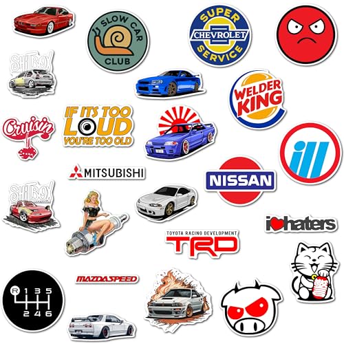Image of WallDesign JDM Legends Magnet Collection - Iconic Japanese Car Designs, Stylish Magnetic Designs, Perfect for Car Enthusiasts (Set of 24)