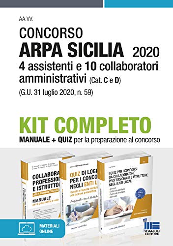 Concorso Arpa Sicilia. 4 assistenti e 10 collaboratori amministrativi (Cat. C e D) (G.U. 31 luglio 2020, n. 59)