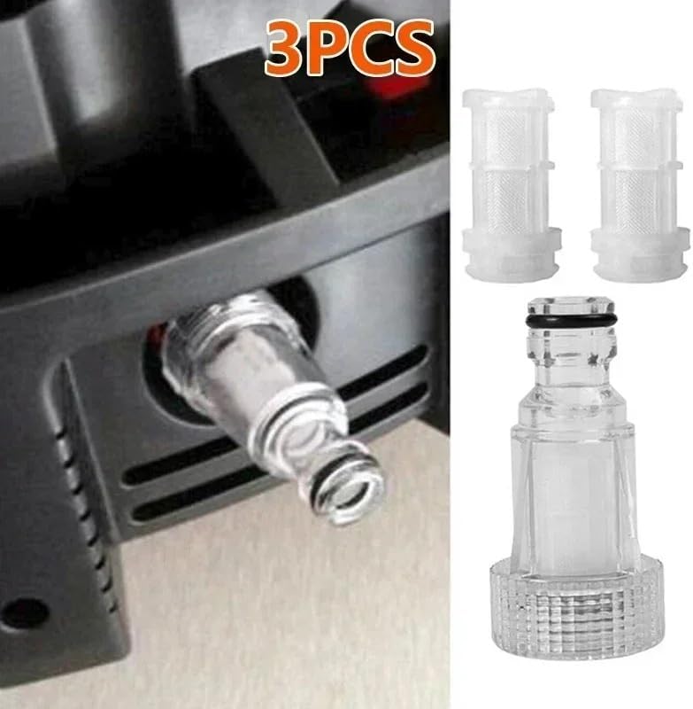 Suitable for 1pcs High Pressure Connection Filter+2pcs Nets Car Washing Machine Water Connection For Karcher K2-K7 Series